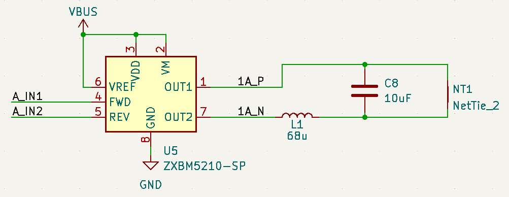 Schematic of a single current driver